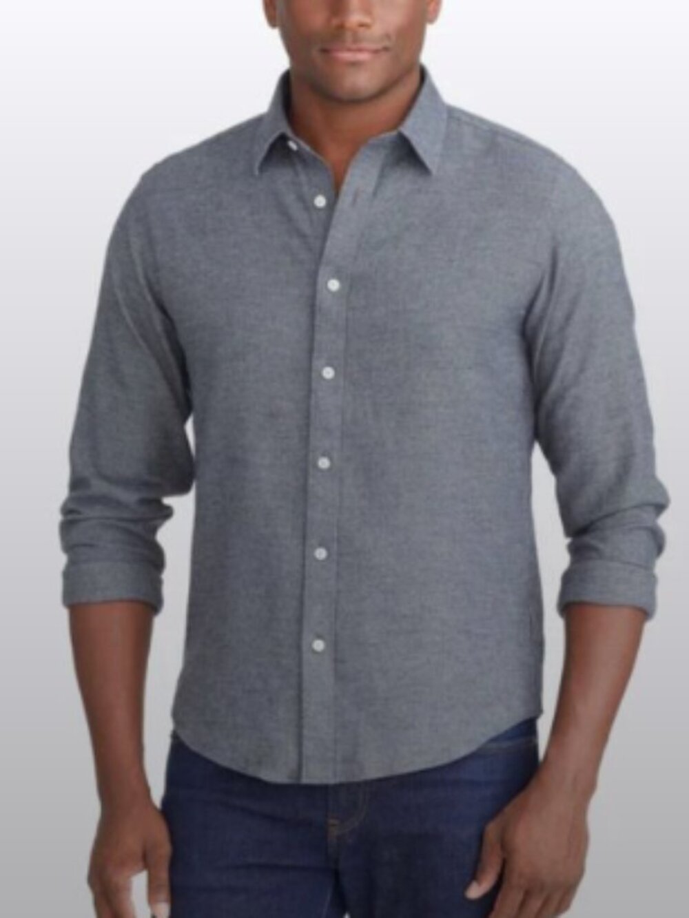 Untuck IT Men's Blue Button-Up Shirt